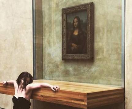 Naked in front of the Mona Lisa: shenanigans at the Louvre