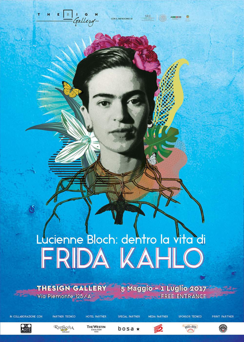 At Thesign Gallery in Rome, a photography exhibition dedicated to Frida Kahlo