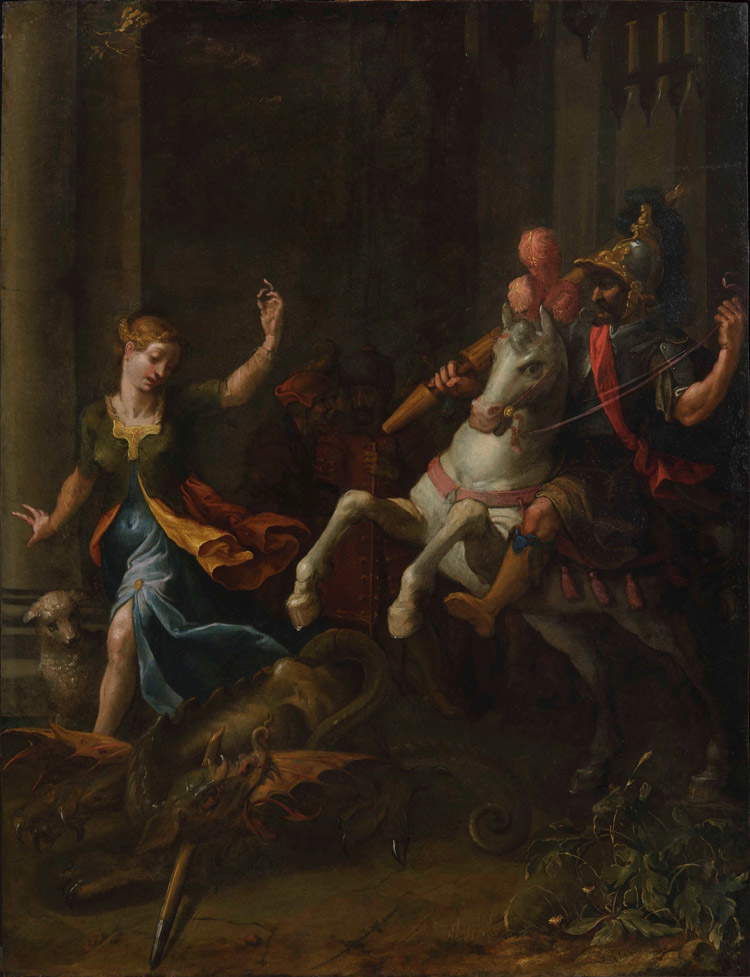 Giovanni Paolo Lomazzo, St. Georg und der Drache