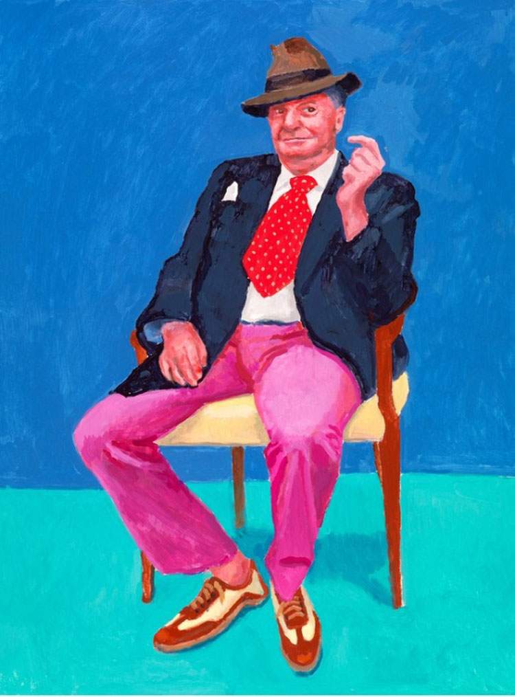 Les 82 portraits de David Hockney à Venise en exclusivité en Italie