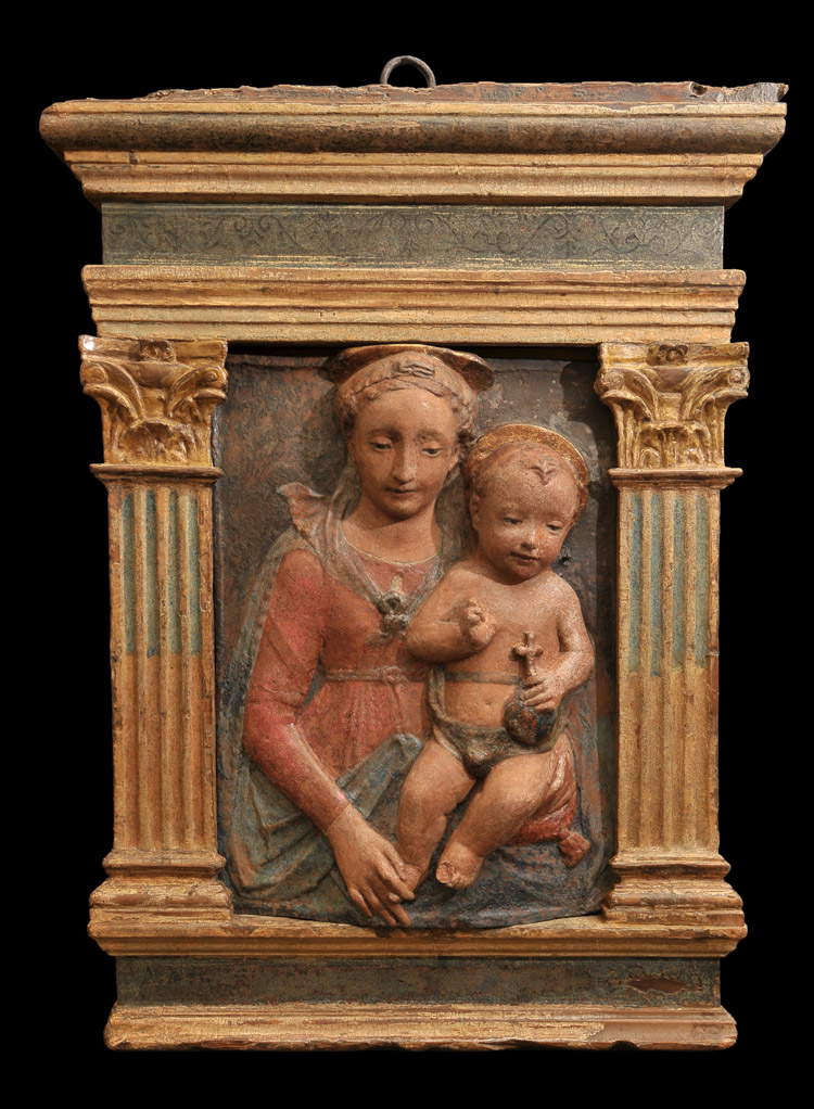 Mino da Fiesole und Werkstatt, Madonna mit segnendem Kind