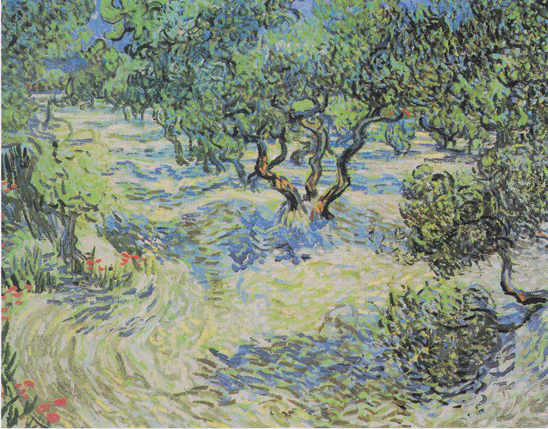 Grasshopper discovered in a Van Gogh painting