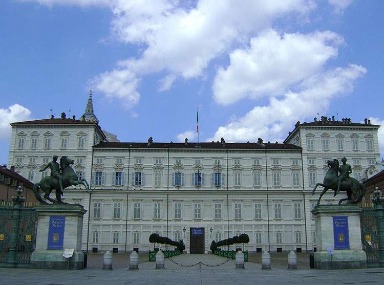 Fire at the Royal Palace of Turin