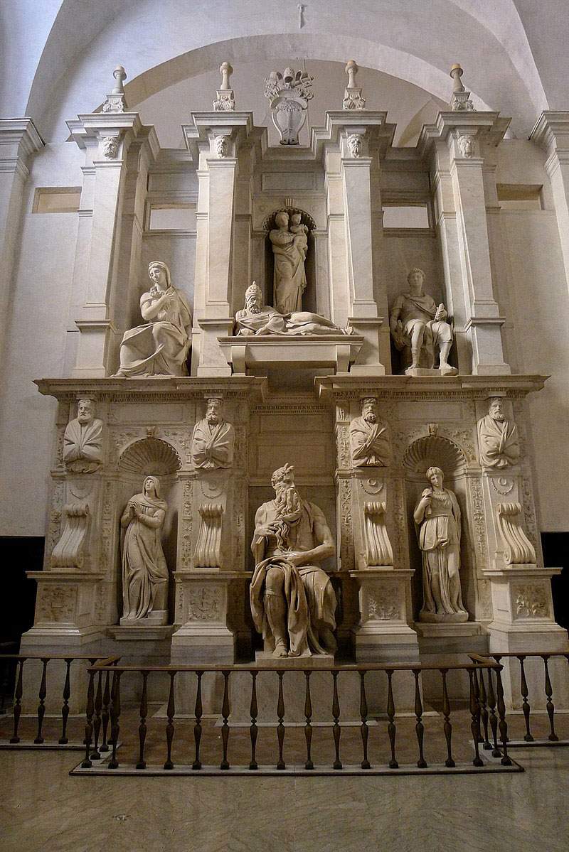 Michelangelo's Gaze presented in San Pietro in Vincoli