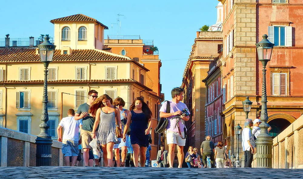 Turisti a Roma