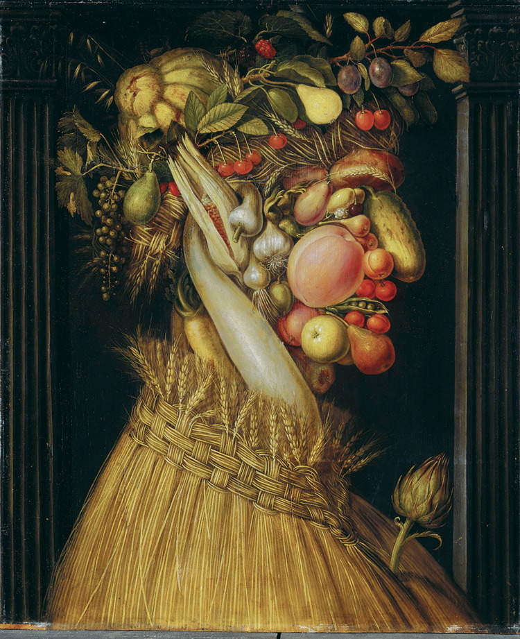 
Giuseppe Arcimboldi, LÂ’Estate (1555-1560 circa; olio su tela, 68,1 Ã— 56,5 cm; Monaco di Baviera, Bayerische StaatsgemÃ¤ldesammlungen)
