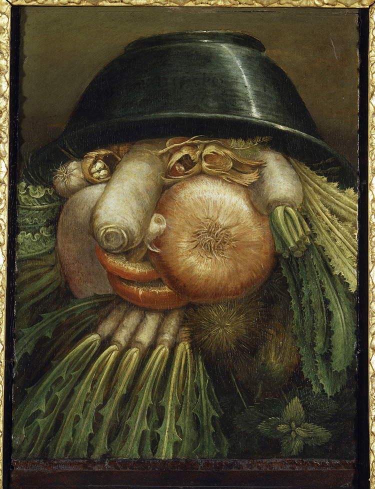 Giuseppe Arcimboldi, LÂ’Ortolano (Priapo) / Ciotola di verdure