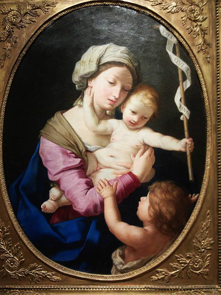 Elisabetta Sirani o Giovanni Andrea Sirani, Madonna col Bambino e san Giovannino
