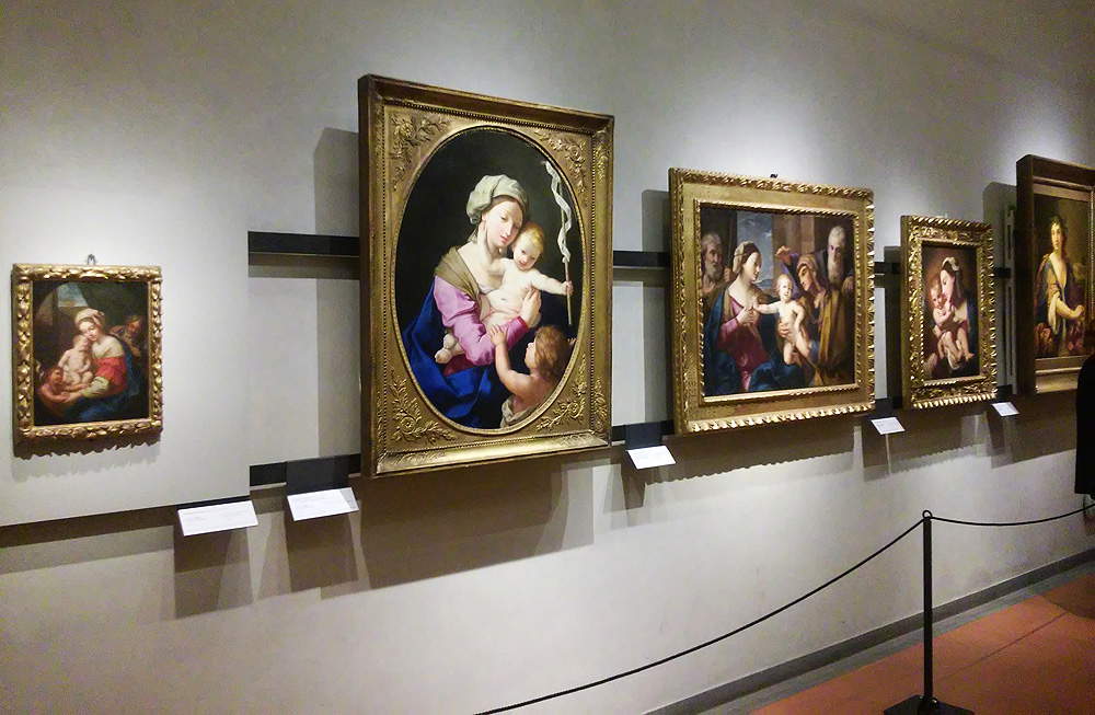 Sala della mostra Dipingere e disegnare “da gran maestro”: il talento di Elisabetta Sirani