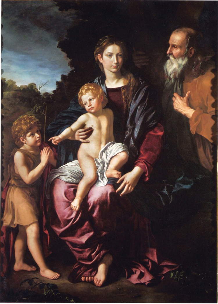 Bartolomeo Cavarozzi, Sacra famiglia con san Giovannino (Robilant+Voena)