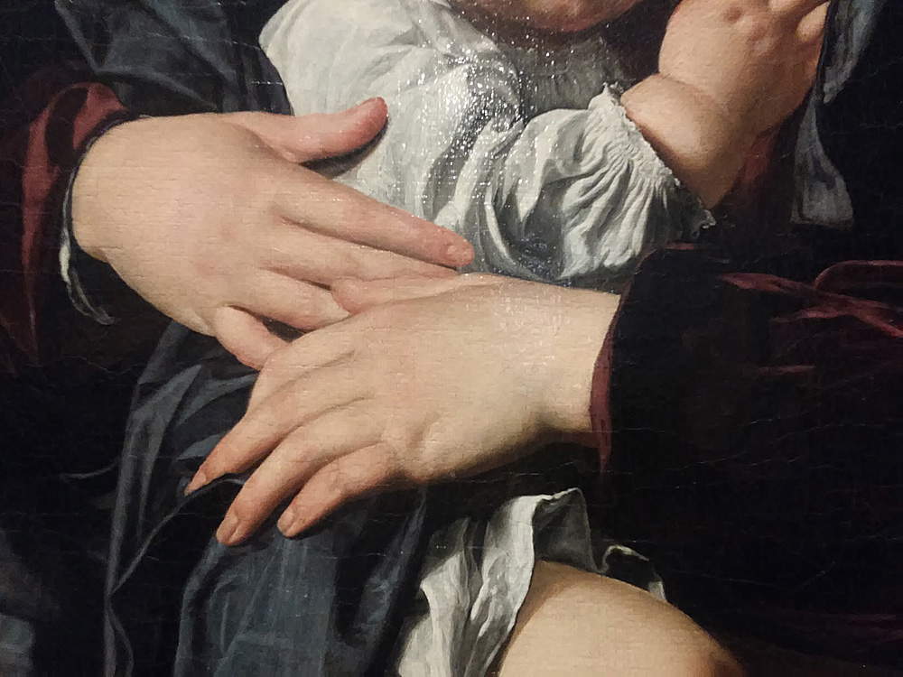 Bartolomeo Cavarozzi, Sacra famiglia (Torino, Collezione privata), dettaglio