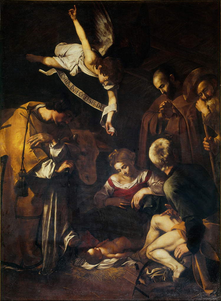 Michelangelo Merisi da Caravaggio, Natività (1600; olio su tela, 268×197 cm; già Palermo, oratorio di San Lorenzo)