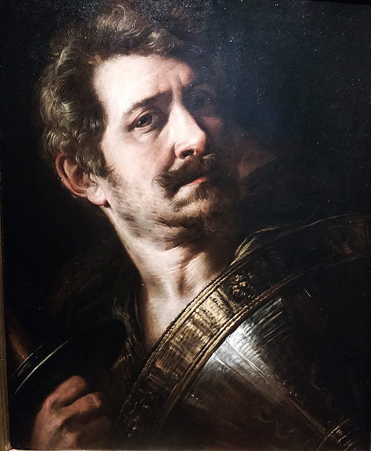 Giulio Cesare Procaccini, Autoritratto in armatura (1615-1618; olio su tavola, 47 x 39 cm; Montichiari, Museo Lechi)