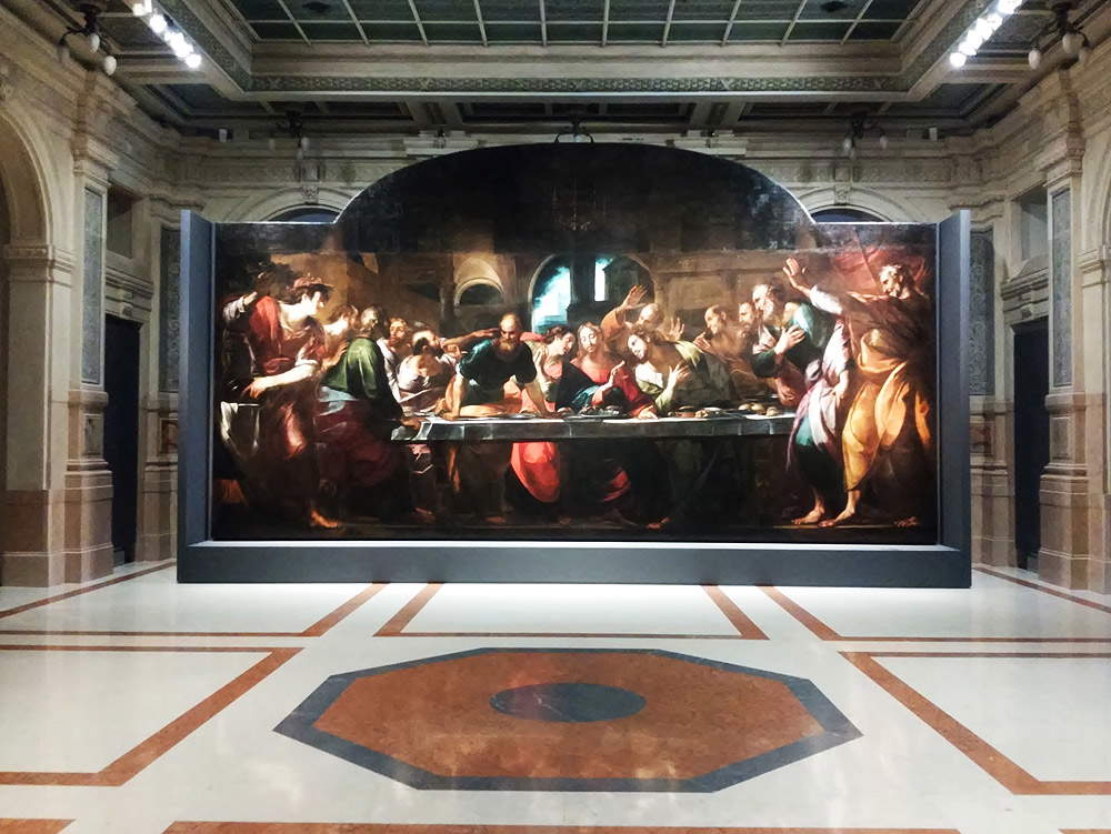 Giulio Cesare Procaccini, Ultima Cena (1618; olio su tela, 490 x 855 cm; Genova, Basilica della Santissima Annunziata del Vastato)