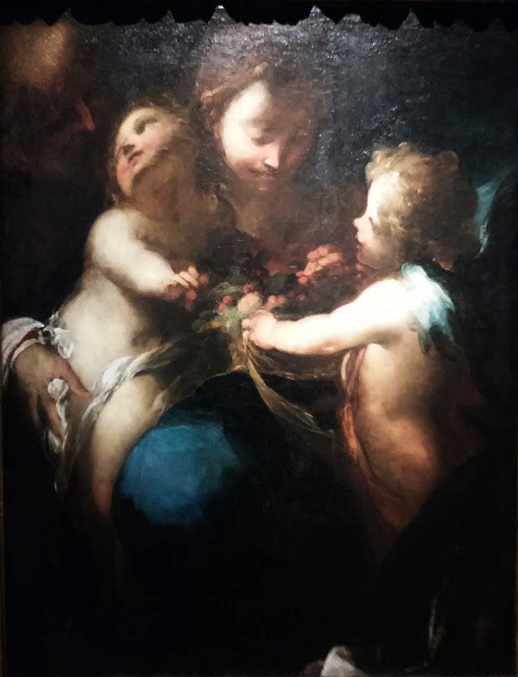 Valerio Castello, Madonna delle ciliegie (1645 circa; olio su tela, 91 x 70 cm; Collezione privata)