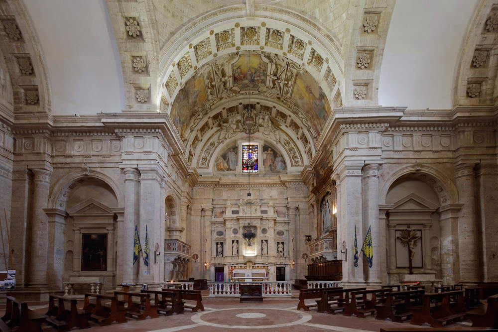 Interno del tempio di San Biagio. Courtesy Opere Ecclesiastiche Riunite
