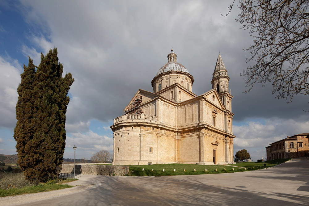 Il tempio di San Biagio a Montepulciano. Courtesy Opere Ecclesiastiche Riunite
