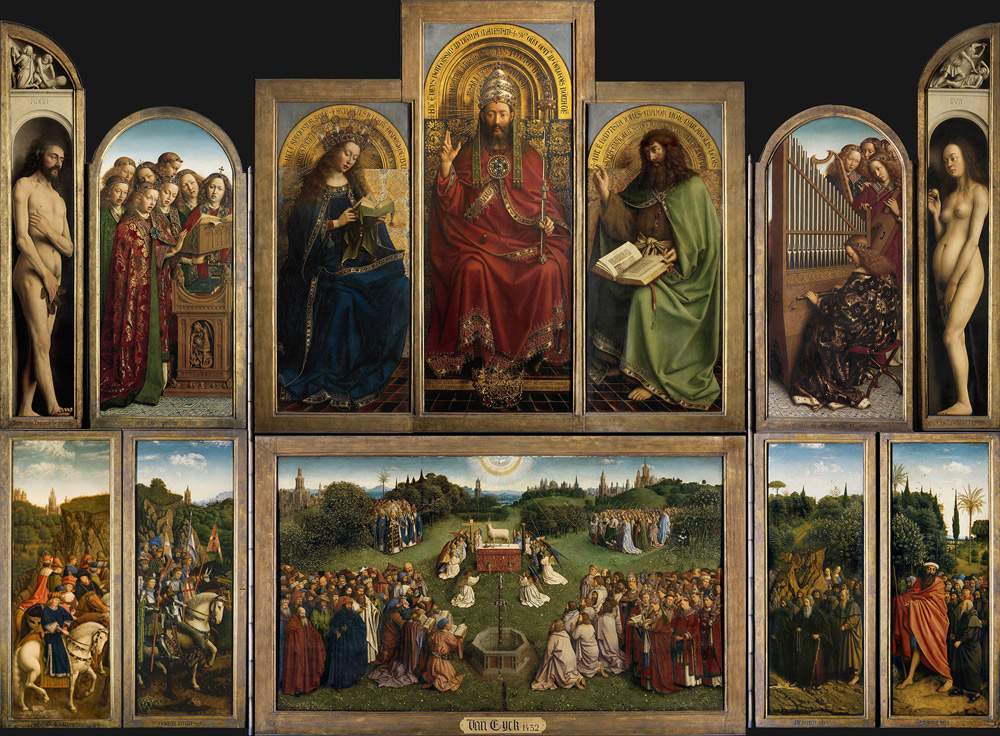 Flanders, final phase of restoration of the Mystic Lamb Polyptych begins