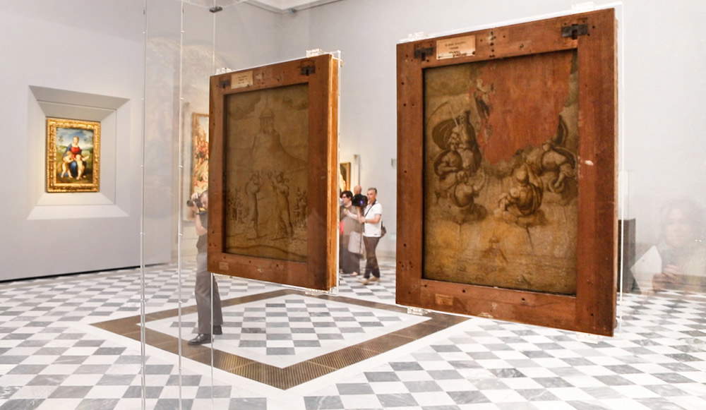 Uffizi, nuovo allestimento della Sala 41 con le opere di Michelangelo, Raffaello e fra' Bartolomeo. Ph. Credit Finestre sull'Arte
