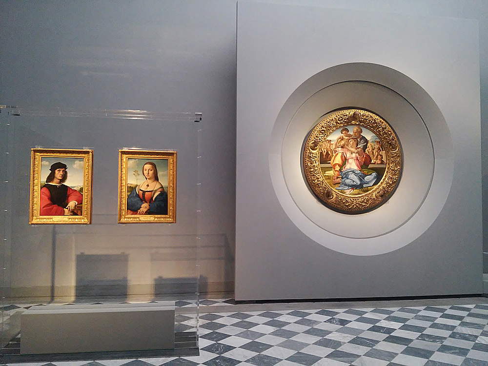 Uffizi, nuovo allestimento della Sala 41 con le opere di Michelangelo, Raffaello e fra' Bartolomeo. Ph. Credit Finestre sull'Arte
