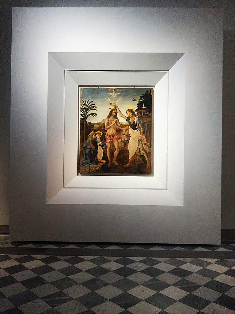 Firenze, Galleria degli Uffizi, nuovo allestimento della sala 35 dedicata a Leonardo da Vinci