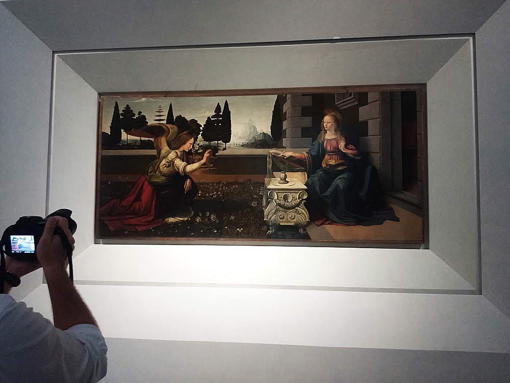 Firenze, Galleria degli Uffizi, nuovo allestimento della sala 35 dedicata a Leonardo da Vinci