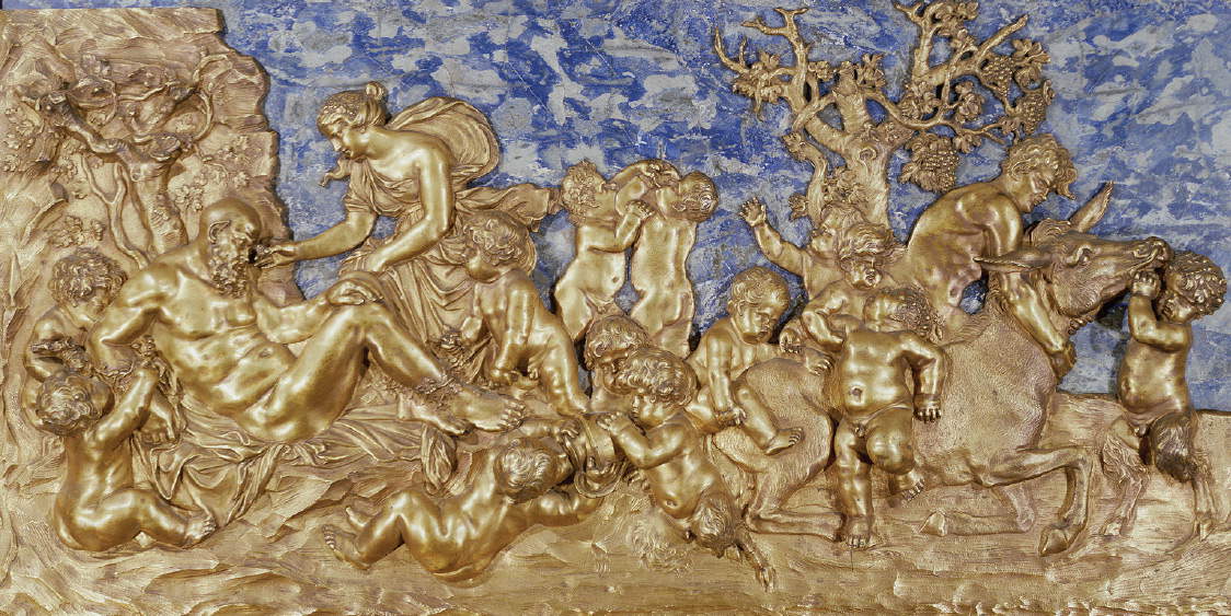 François Duquesnoy, Sileno addormentato (1630 circa?; bronzo e lapislazzuli, 53 x 105 cm; Anversa, Rubenshuis)
