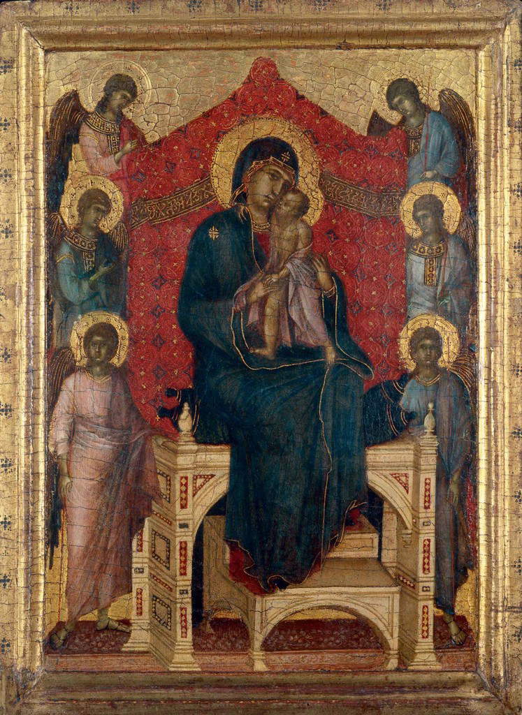 Duccio di Buoninsegna, Madonna della CaritÃ  (1290-130 circa; tempera su tavola, 31,5 x 22,5 cm; Berna, Kunstmuseum)
