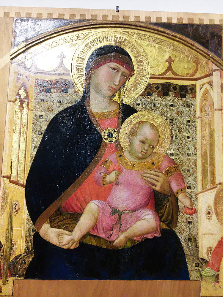 Polittico di Roccalbegna, la Madonna col Bambino
