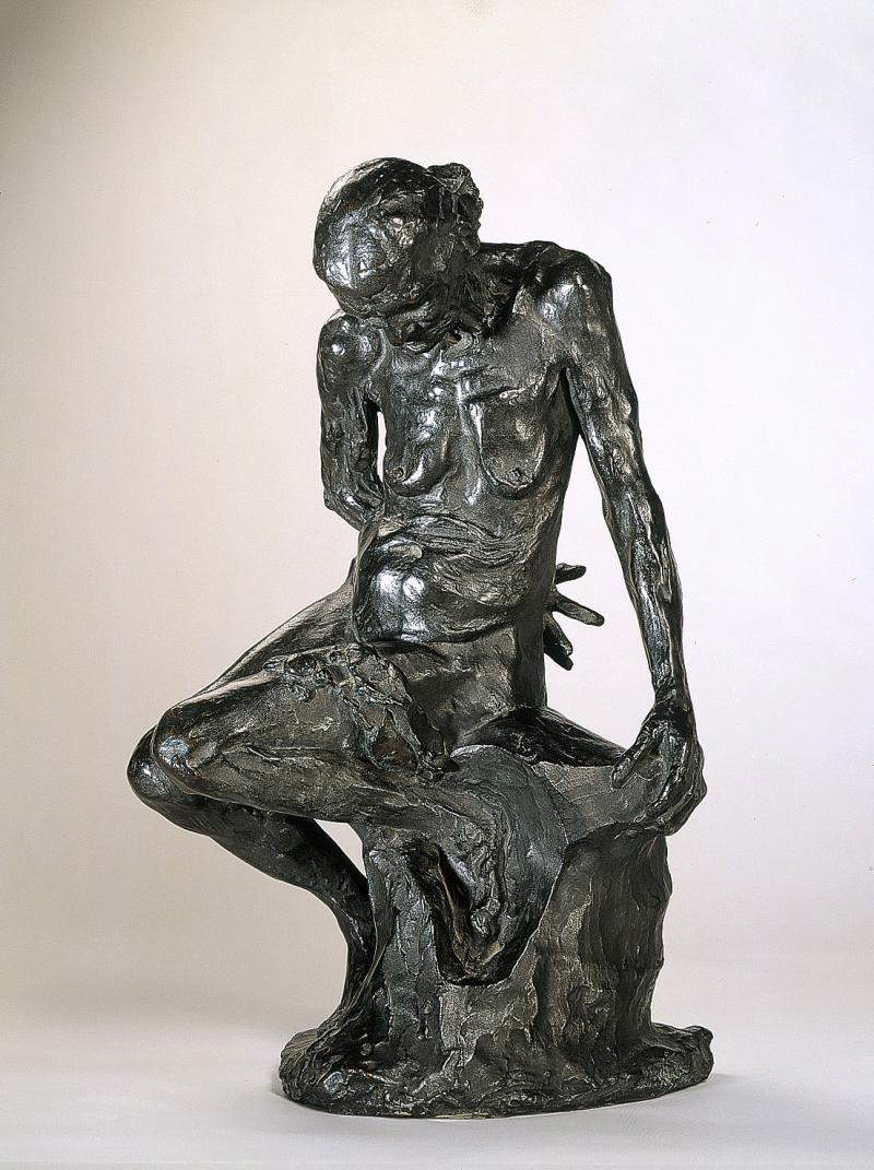 Auguste Rodin, Celle qui fut la belle heaulmiÃ¨re (1887; bronzo, 50 x 30 x 26 cm; Parigi, MusÃ©e Rodin