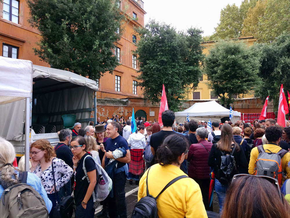 Momenti della manifestazione per la cultura del 6 ottobre