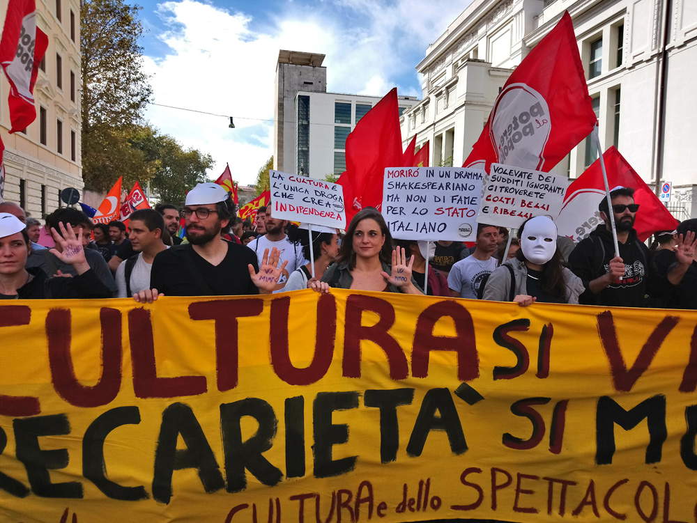 Momenti della manifestazione per la cultura del 6 ottobre