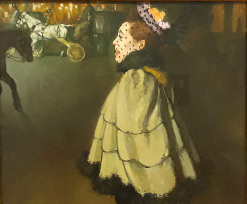 Louis Anquetin, Femme sur les Champs Élisées, la nuit (1890-91; olio su tela, 83,2 x 100 cm)
