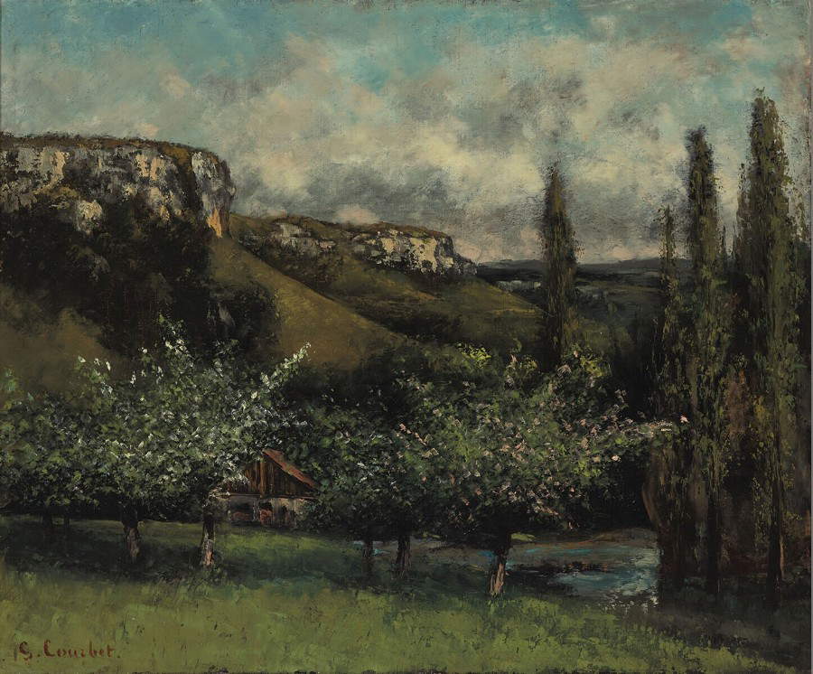 Gustave Courbet, I meli di papÃ  Courbet a Ornans (1873; olio su tela, 45 x 54,5 cm; Rotterdam, Museum Boijmans van Beuningen)
