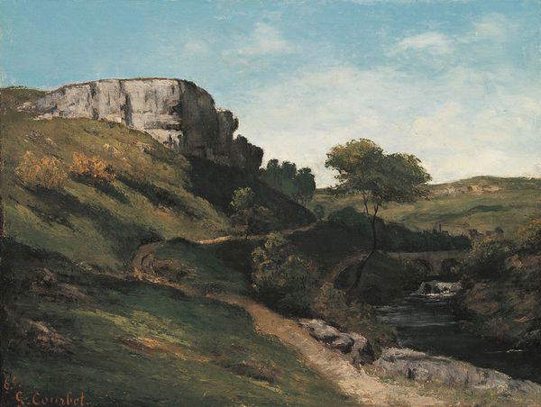 Gustave Courbet, Paesaggio nei pressi di MaisiÃ¨res (1865; olio su tela, 50 x 65 cm; Monaco di Baviera, Neue Pinakothek)
