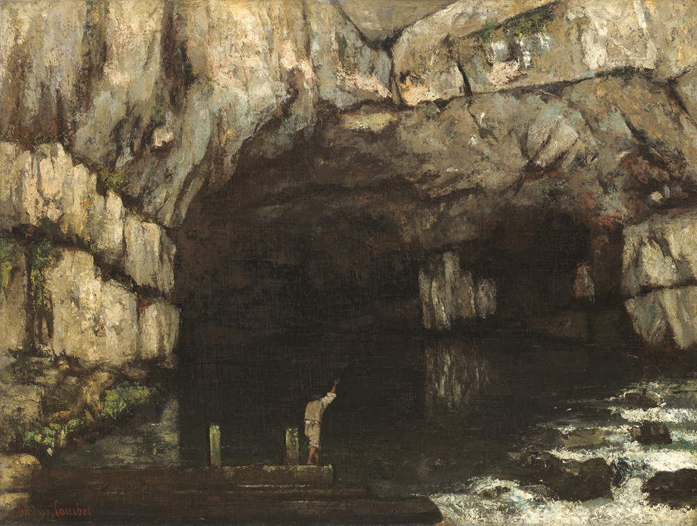 Gustave Courbet, La sorgente della Loue (1864; olio su tela, 98,4 x 130,4 cm; Washington, National Gallery)
