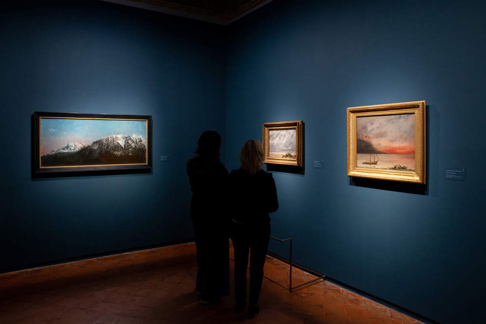 Una sala della mostra Courbet e la natura
