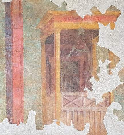 An exhibition dedicated to the restoration of the fresco in the Roman villa of Settefinestre in Maremma