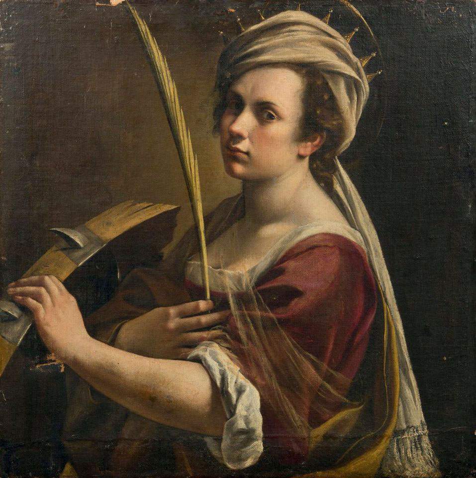 Artemisia Gentileschi's Self-Portrait as St. Catherine of Alexandria has entered the collections of London's National Gallery