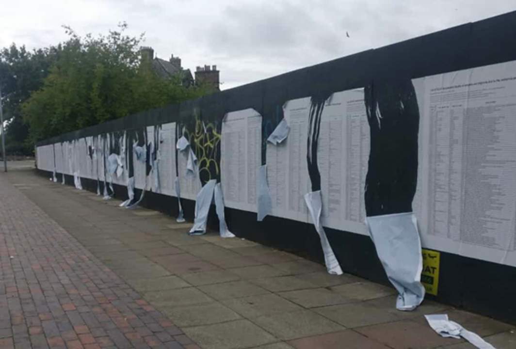 Intolerance in Liverpool: migrant-themed installation vandalized twice