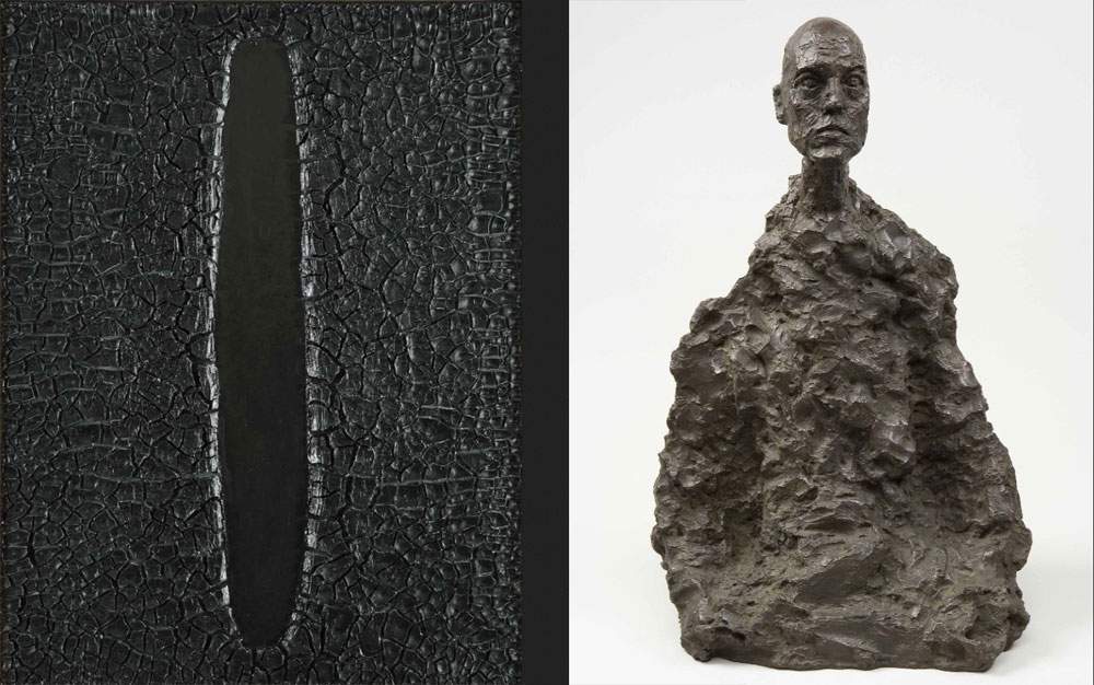 La profondità della materia tra Burri, Giacometti, Rodin e Rosso, una grande mostra alla GAMeC di Bergamo