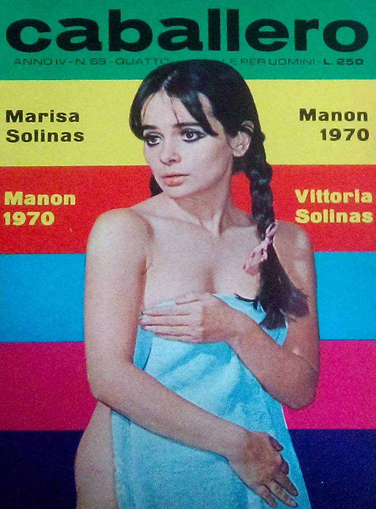 CABALLERO, Année IV- n° 69 L.250. Marisa Solinas, Manon 1970 Vittoria Solinas
