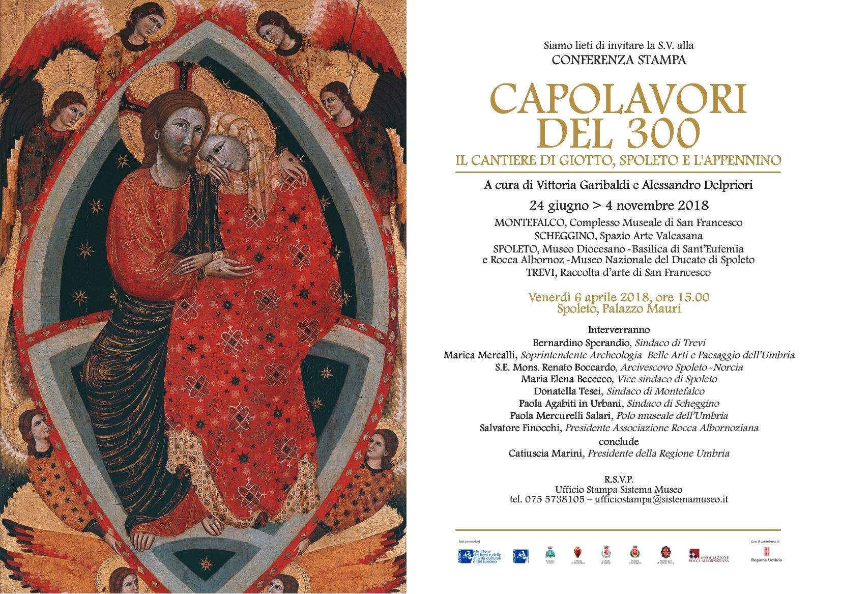A major exhibition on the 14th century in Umbria, in four municipalities in the region