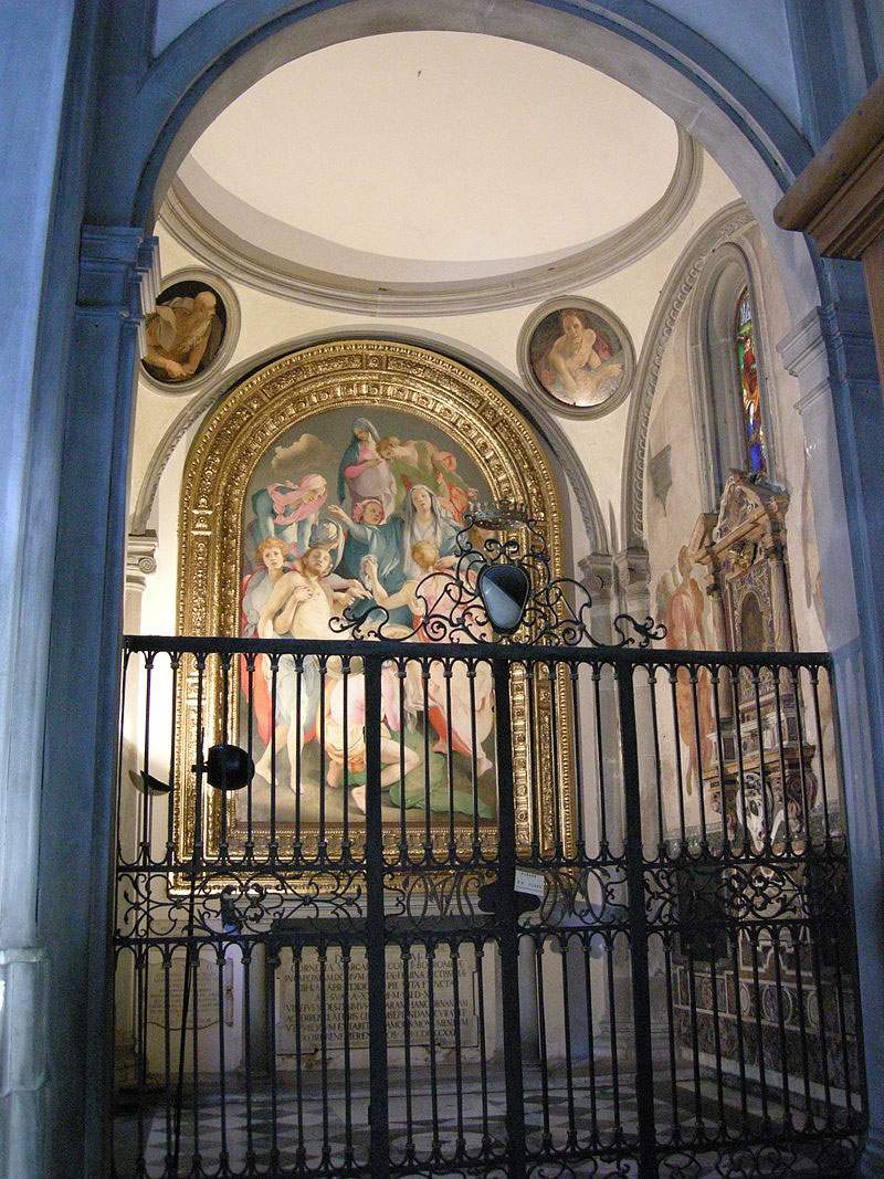 Le modèle à chevrons de Brunelleschi découvert dans la chapelle Capponi à Santa Felicita