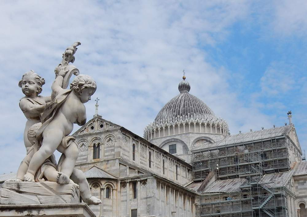 Pisa Cathedral, finishes restoration of second batch of apsidal headboard
