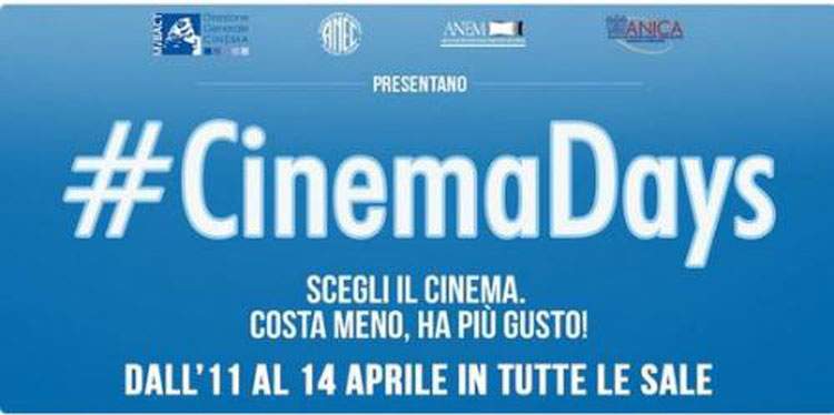 #Cinemadays: new MiBACT initiative to bring audiences to the cinema