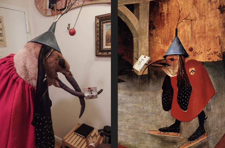 New York : un artiste qui se déguise en monstre de Bosch devient viral
