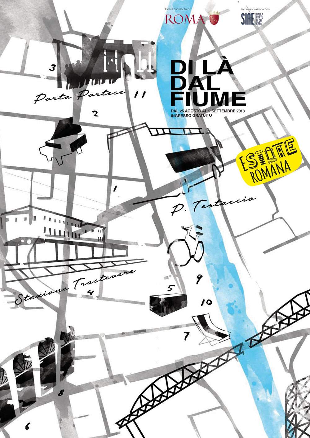 14 free events at 11 locations in Rome: first edition of Di Là Dal Fiume festival coming soon