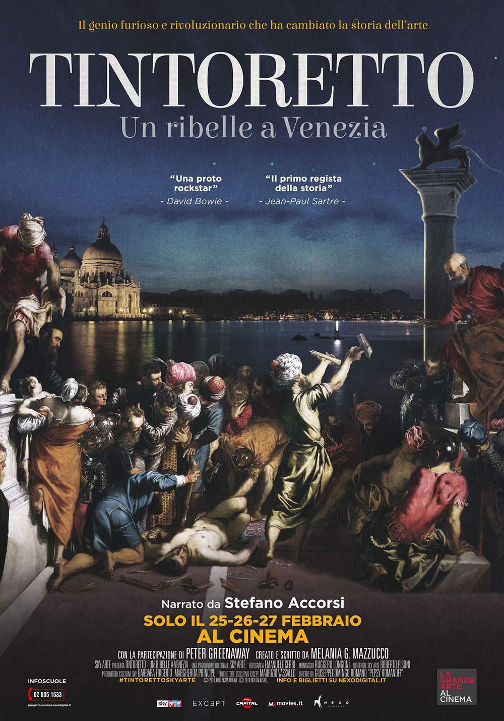 Preview: the docu-film dedicated to Tintoretto in Italian cinemas in February