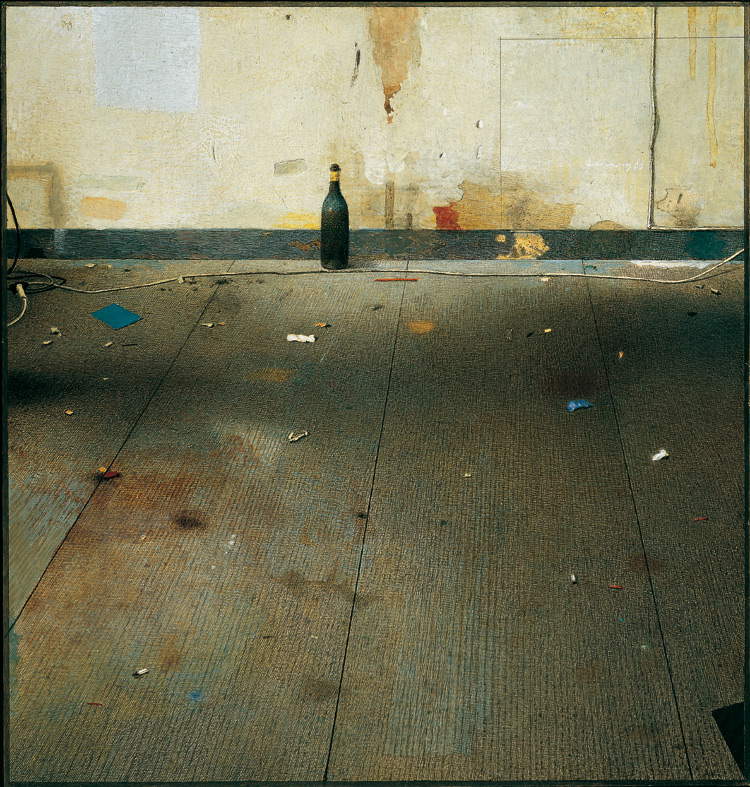 Gianfranco Ferroni, Analyse eines Bodens - Mailand (1983, Öl auf Tafel; 43,5x41,5 cm; Privatsammlung) Gianfranco Ferroni, Analyse eines Bodens - Mailand (1983, Öl auf Tafel; 43,5x41,5 cm; Privatsammlung)